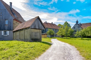 Weg ins Hohenloher Dorf